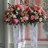 Coral tall table centre 01